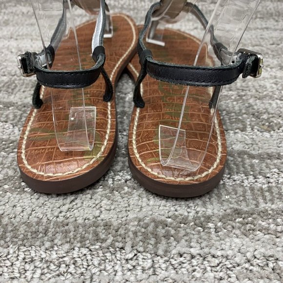 Women's Sam Edelman Gigi Colorful Leather Ankle T-strap Thong Sandals Size 7.5 - Picture 4 of 6